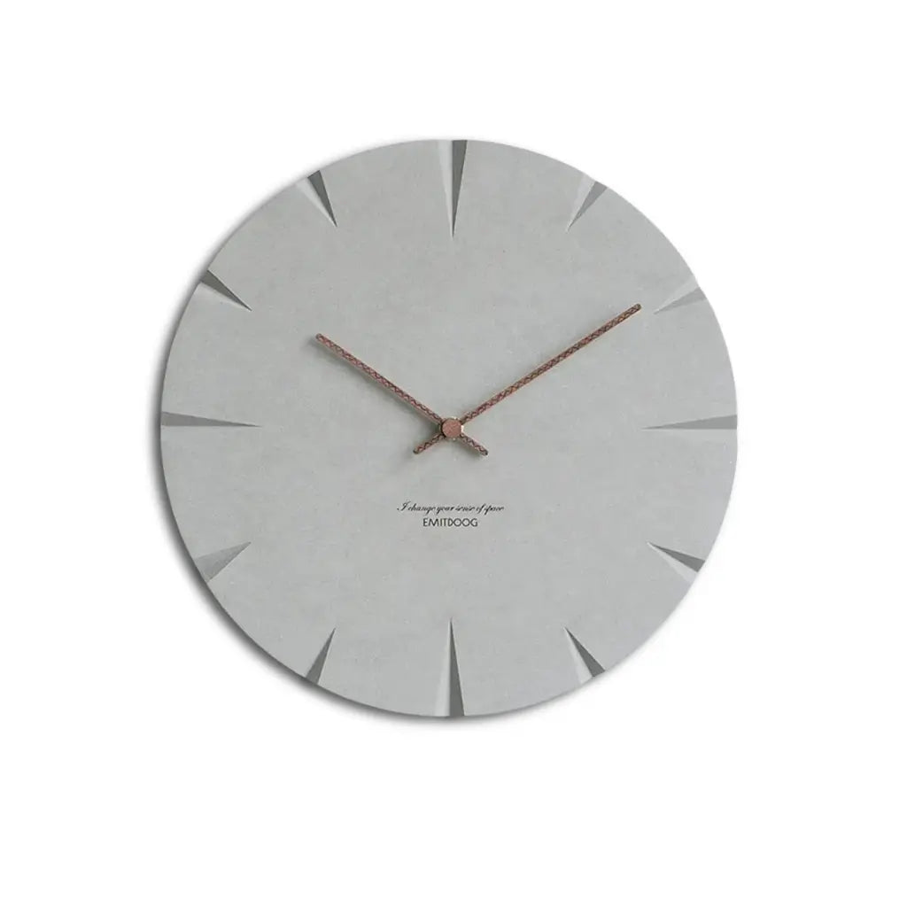 Horloge Murale Béton Minimaliste