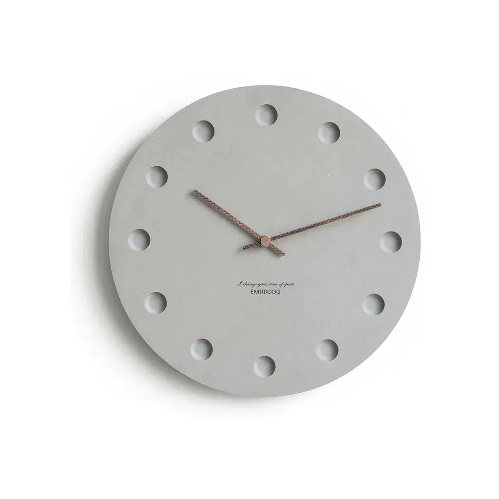 Horloge Murale Béton Minimaliste