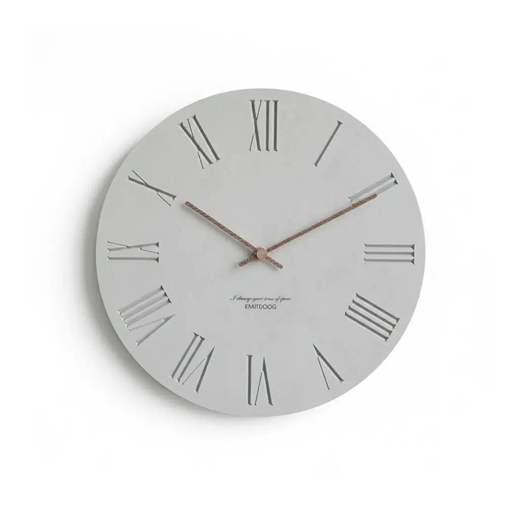 Horloge Murale Béton Minimaliste