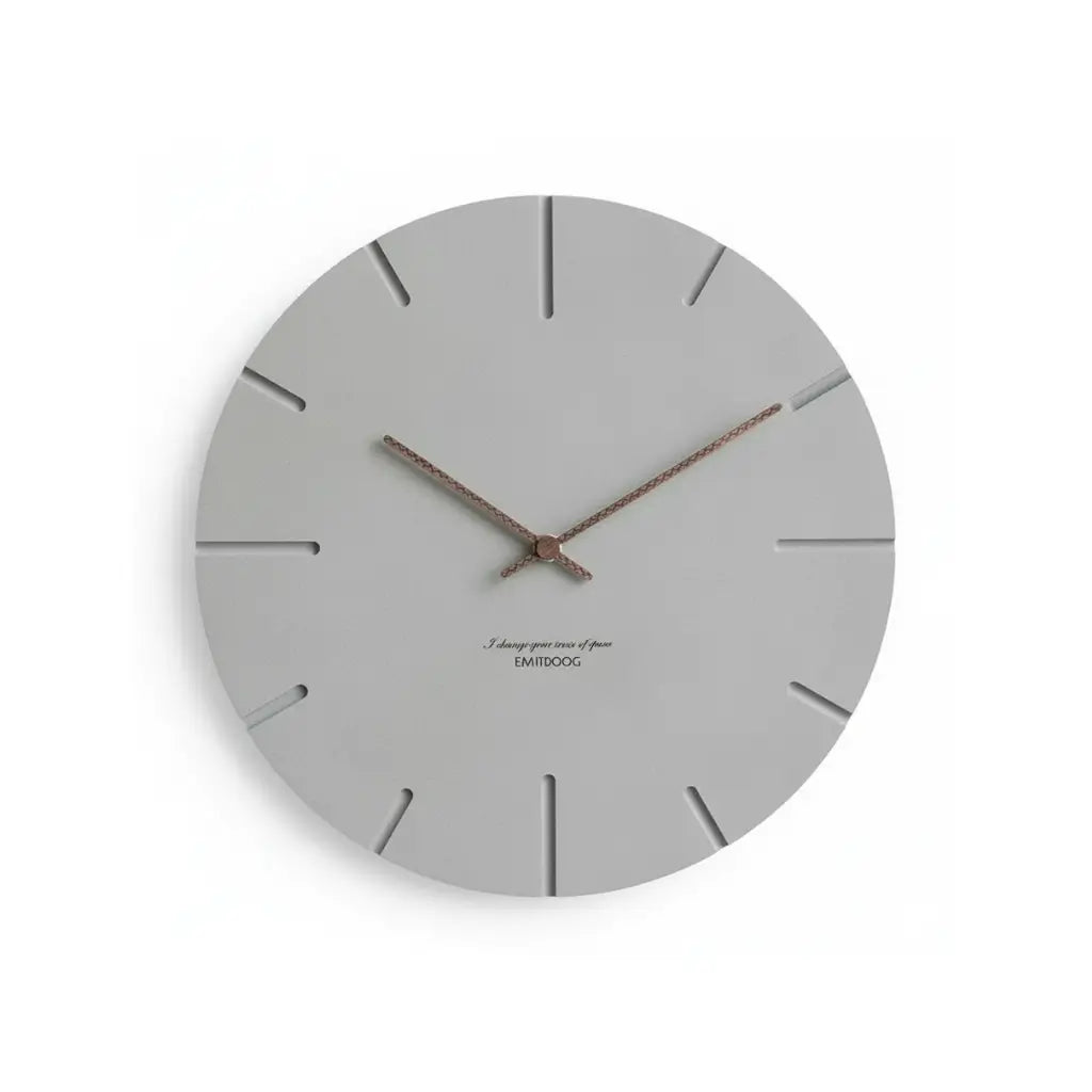 Horloge Murale Béton Minimaliste
