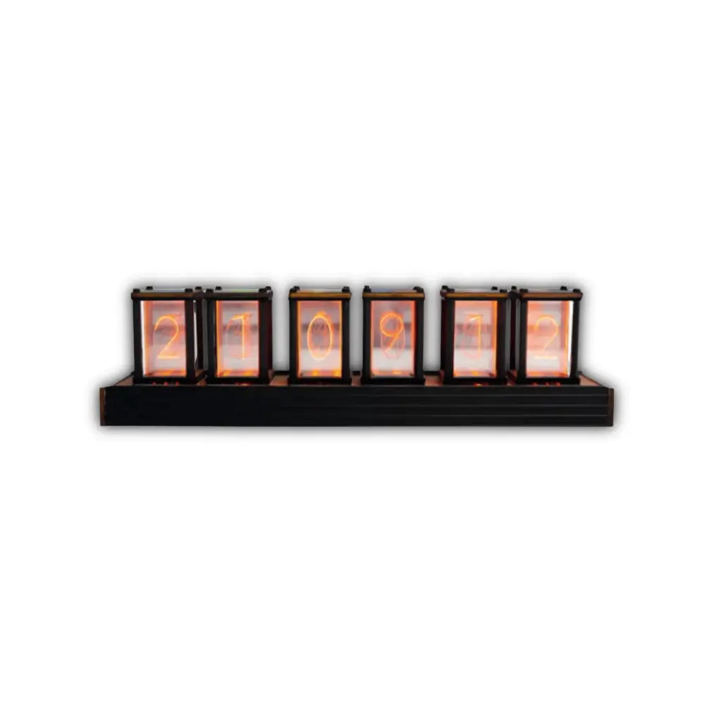 Horloge Nixie Retro Futuriste