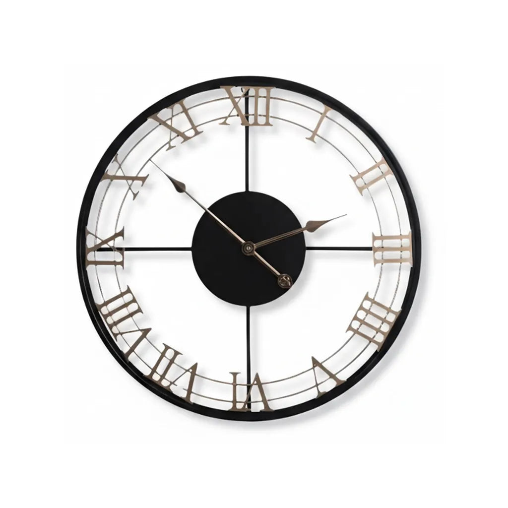 Grande Horloge Murale Design Chiffre Romain