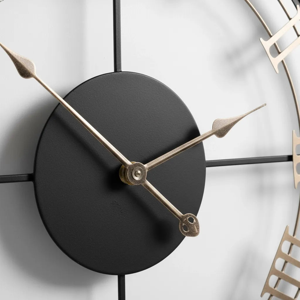 Grande Horloge Murale Design Chiffre Romain