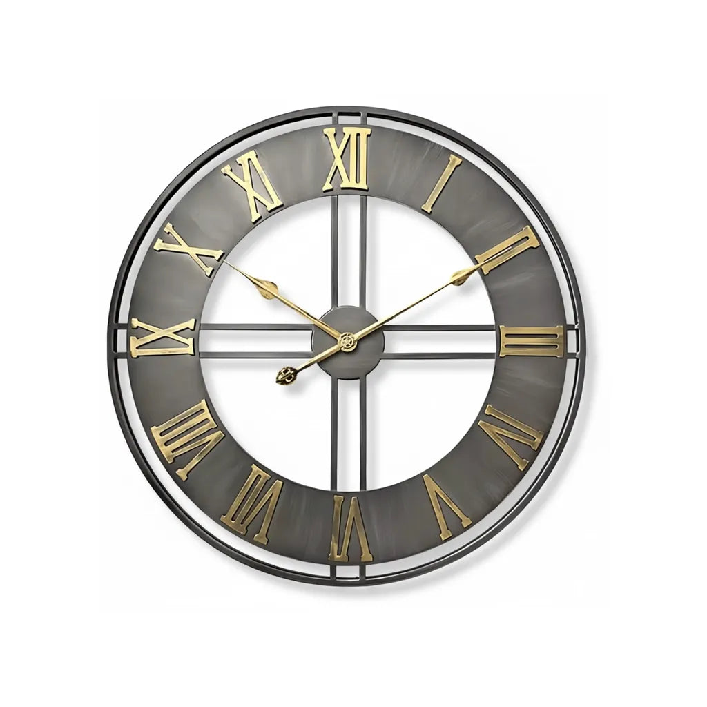 Grande Horloge Murale Industrielle