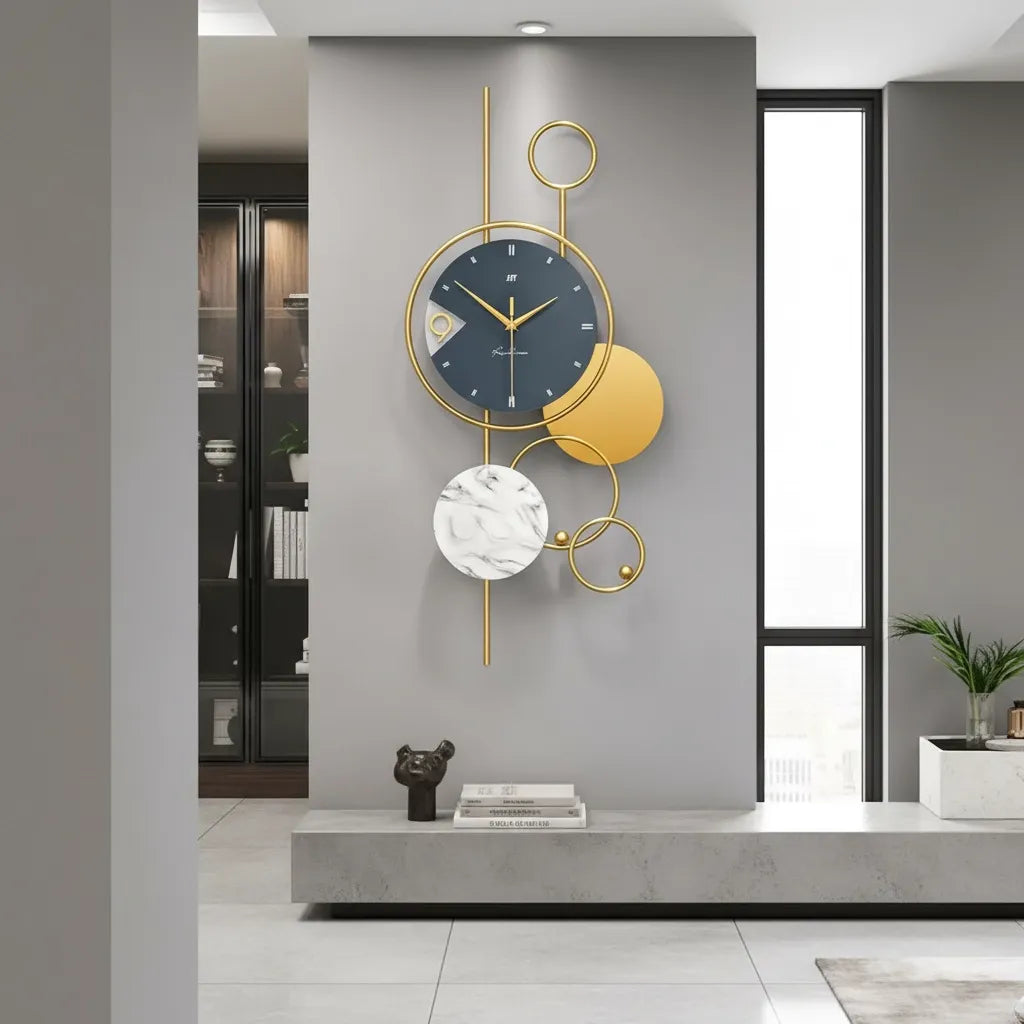 Grande Horloge Décorative Style Contemporain