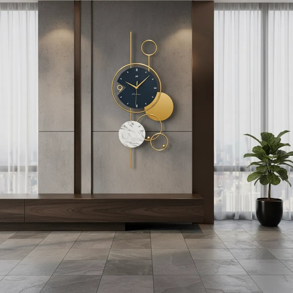 Grande Horloge Décorative Style Contemporain