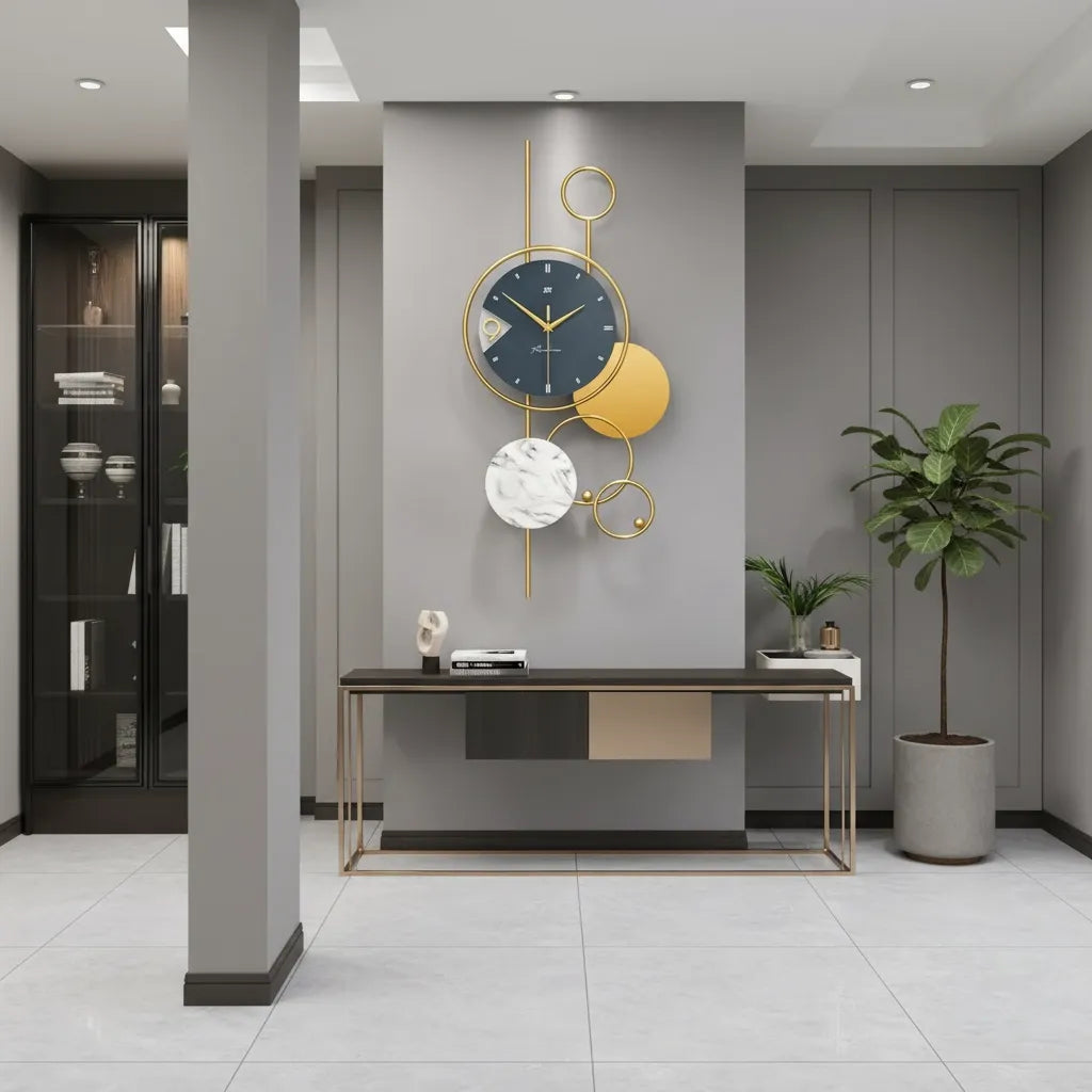 Grande Horloge Décorative Style Contemporain