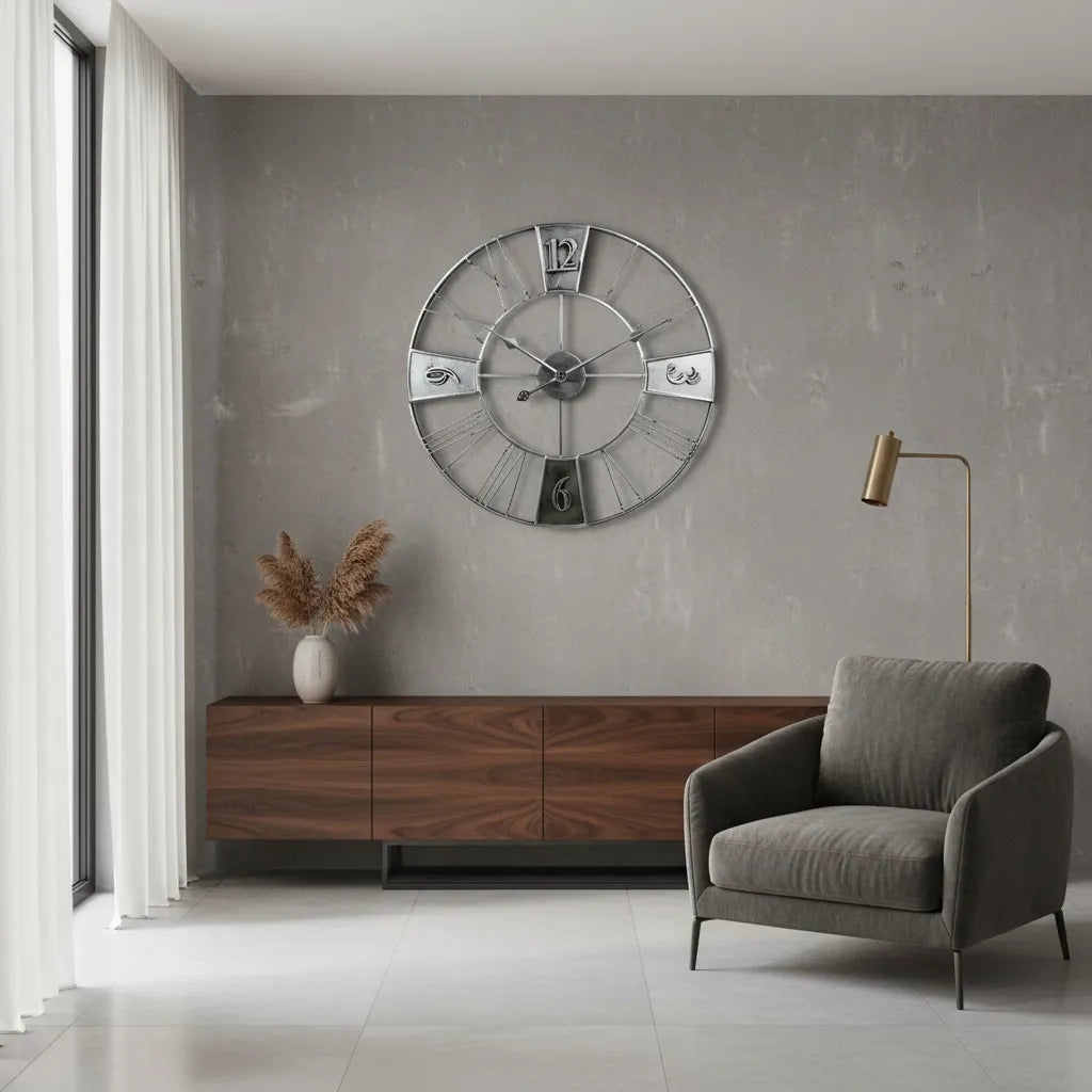 Grande Horloge Murale Style Factory