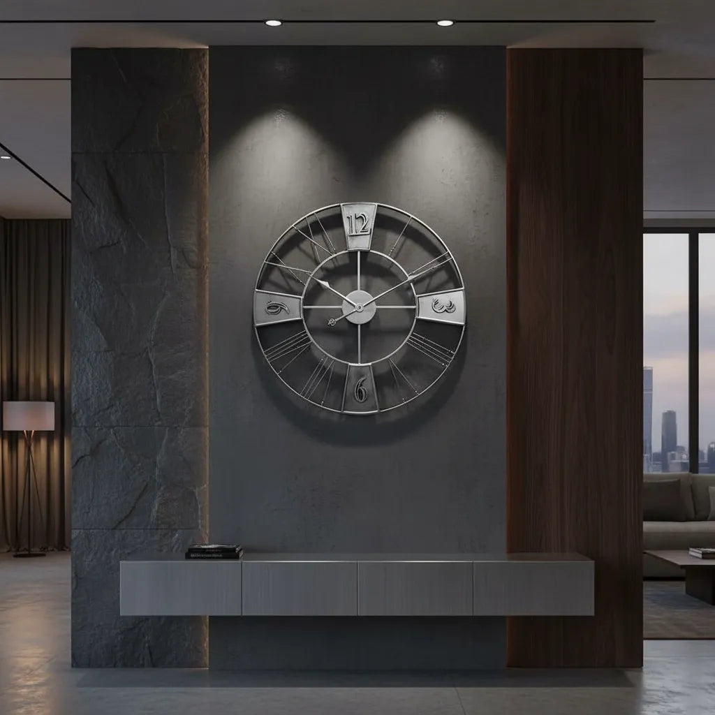 Grande Horloge Murale Style Factory