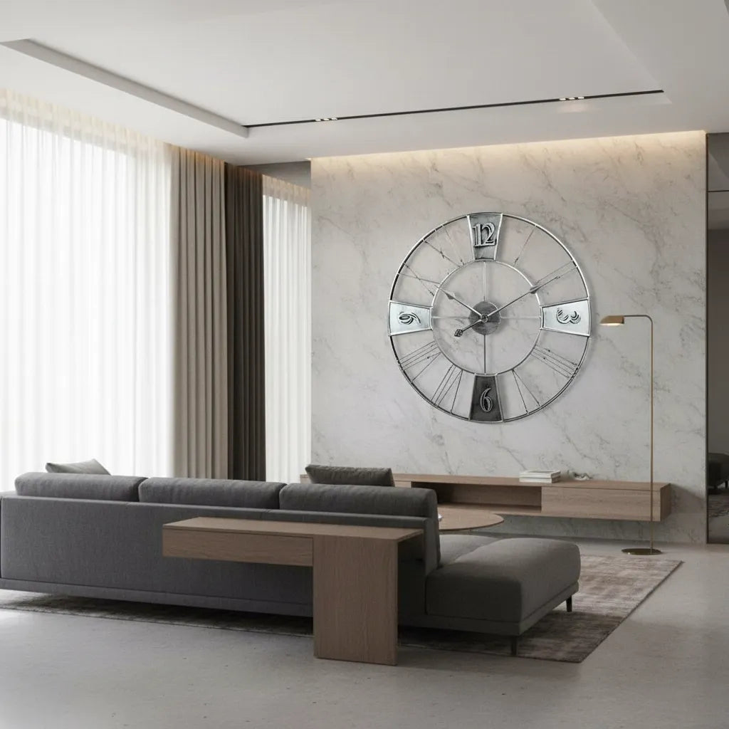 Grande Horloge Murale Style Factory