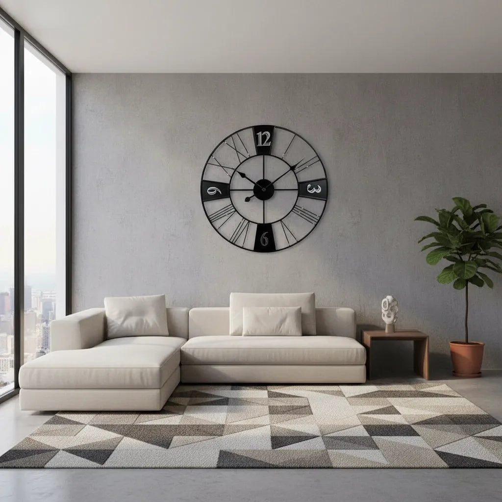 Grande Horloge Murale Style Factory