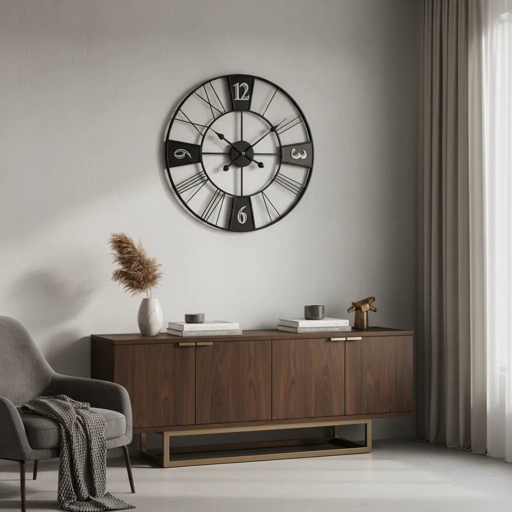Grande Horloge Murale Style Factory