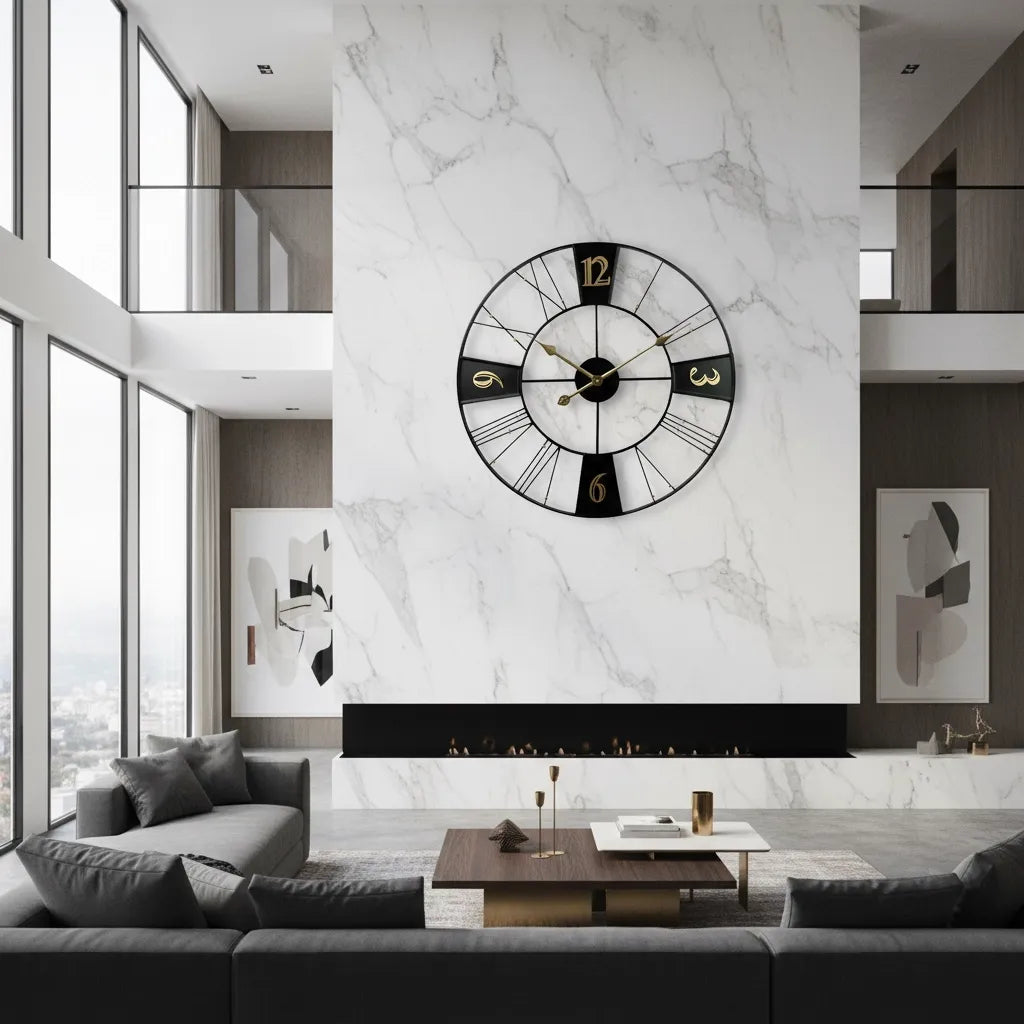 Grande Horloge Murale Style Factory