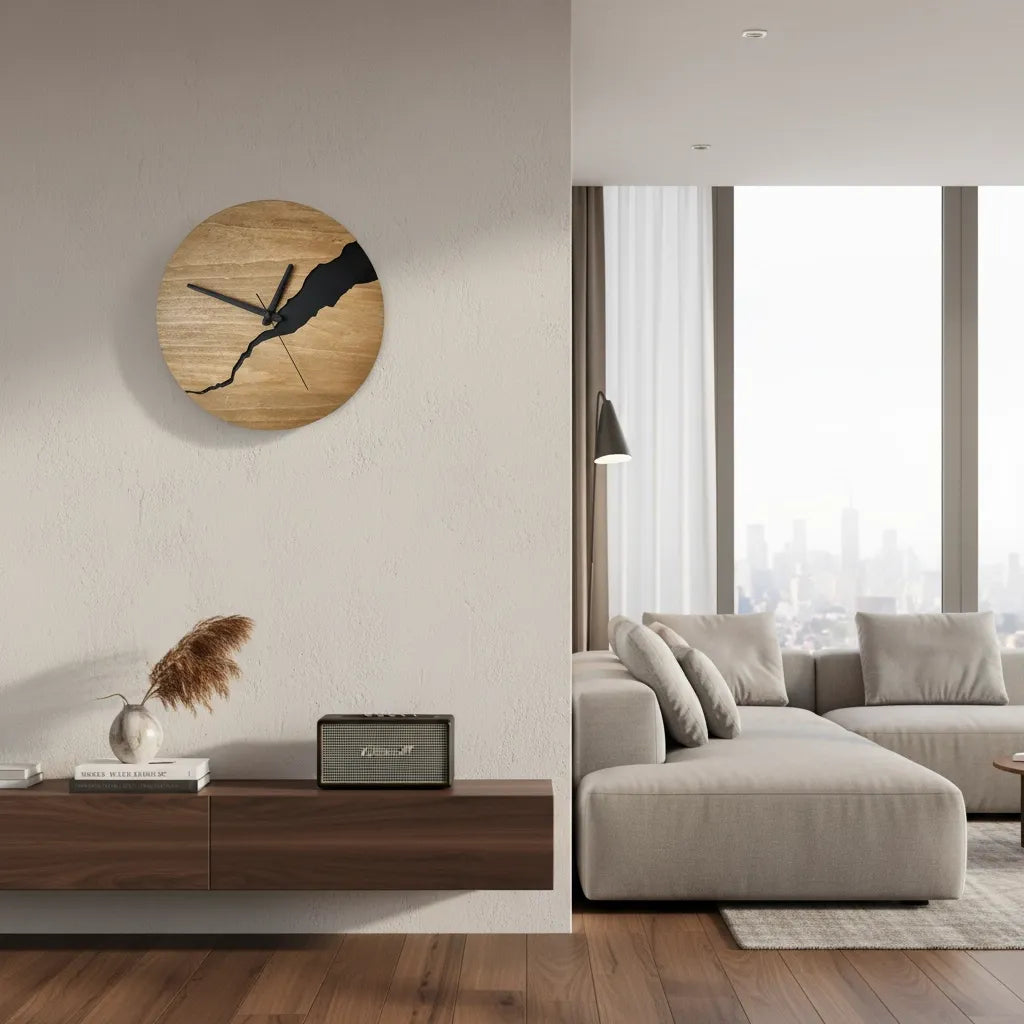 Horloge Bois Design