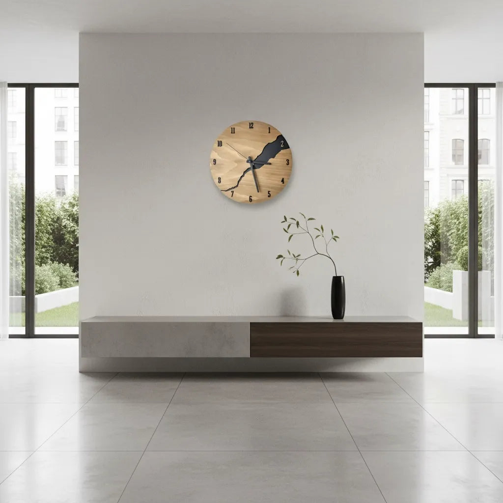 Horloge Bois Design