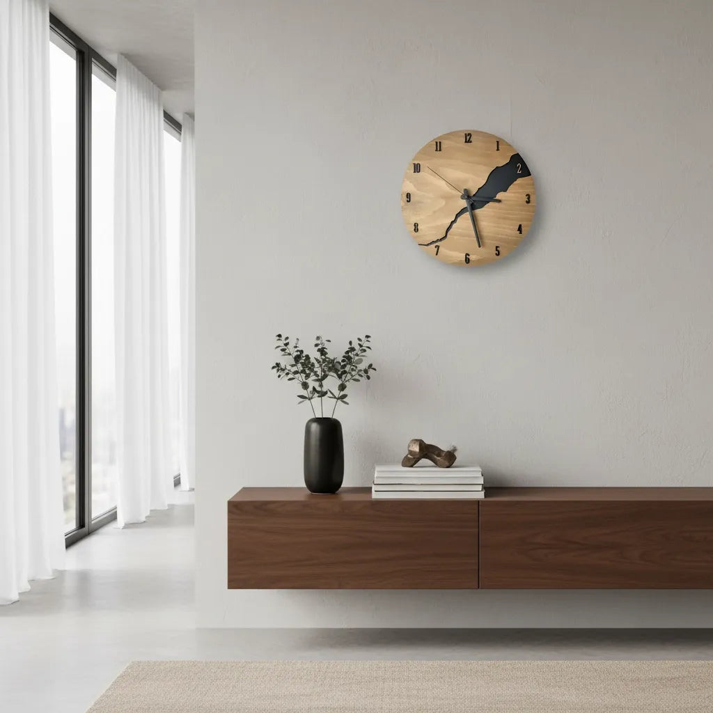 Horloge Bois Design
