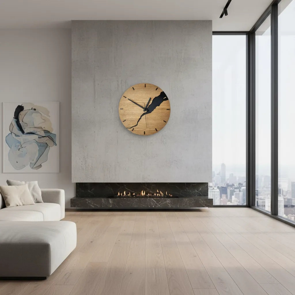 Horloge Bois Design