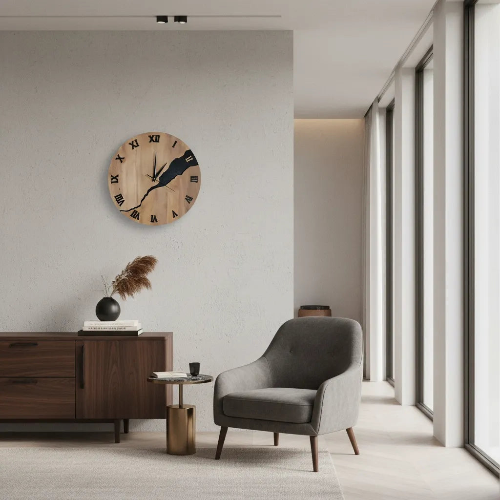 Horloge Bois Design
