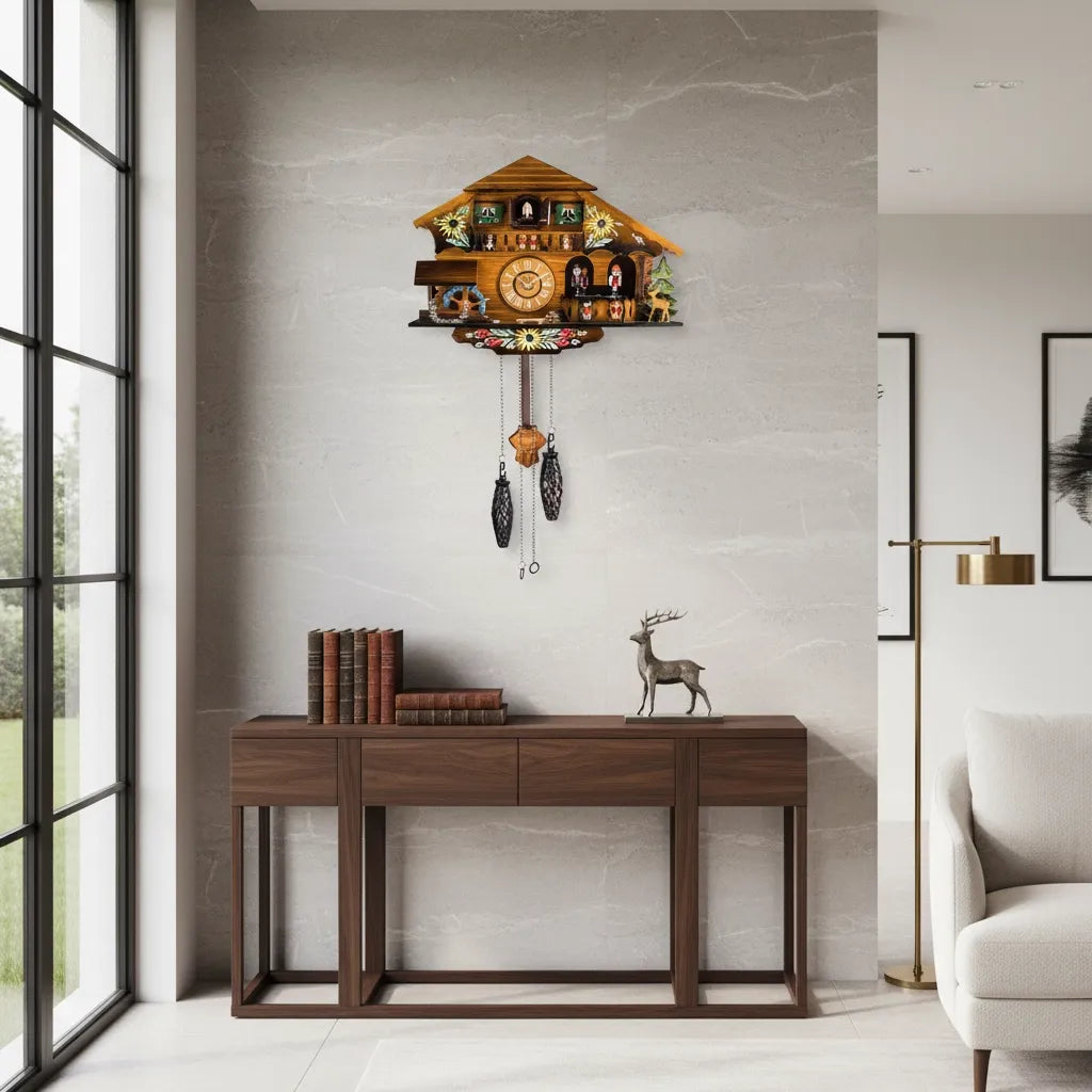 Horloge Coucou Chalet en Bois