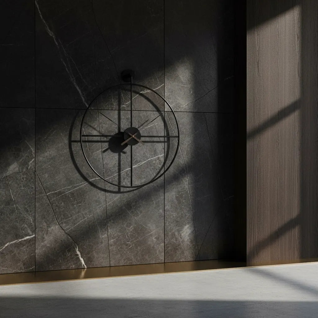 Horloge Design Cercle Croisé