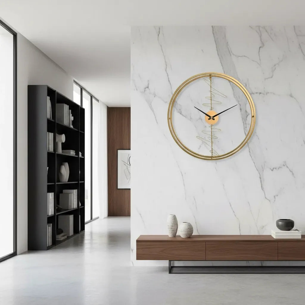 Horloge Design Cercle Détails Abstraits