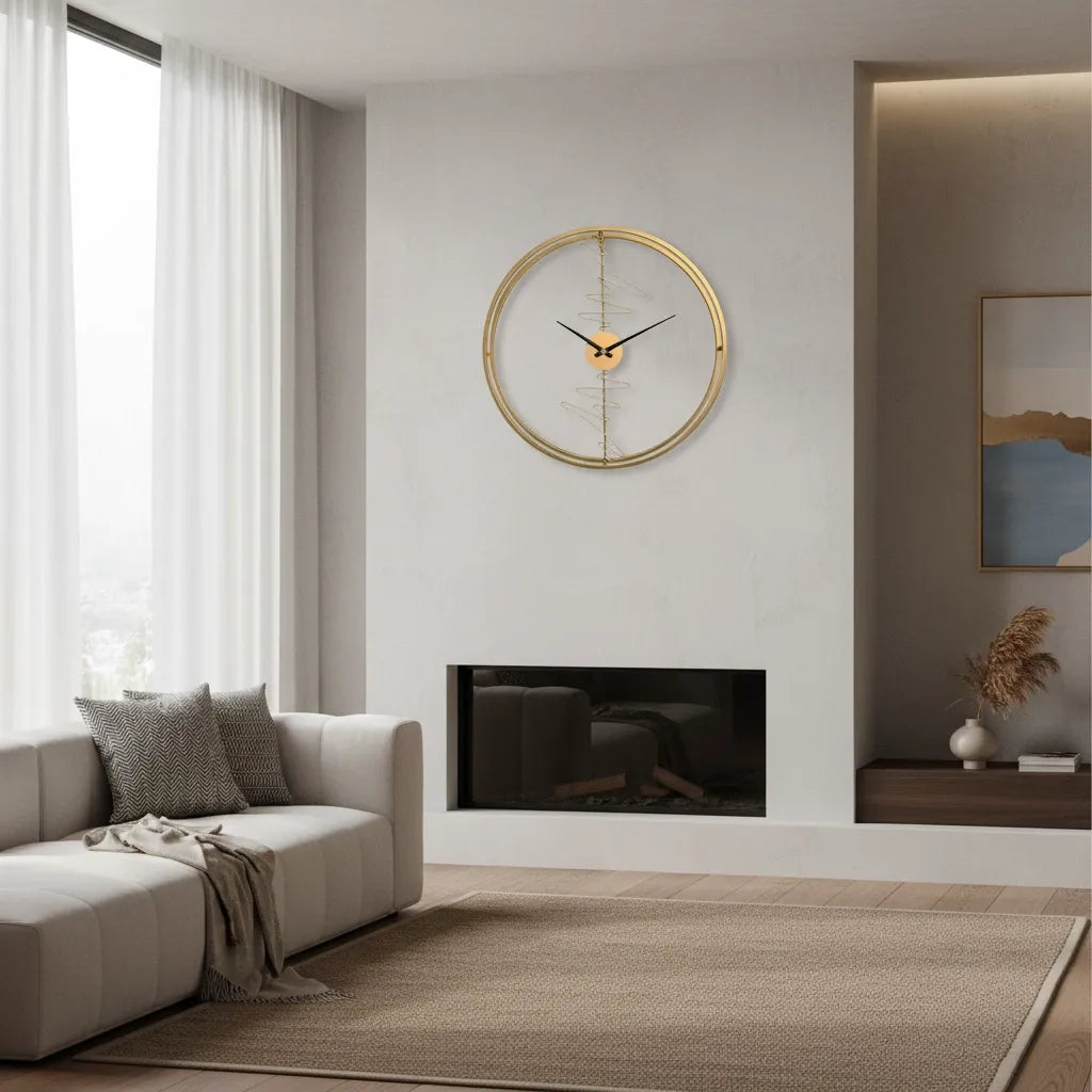 Horloge Design Cercle Détails Abstraits