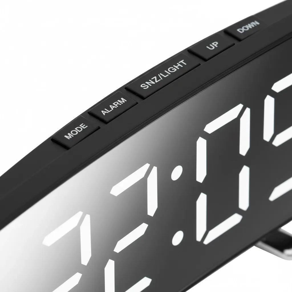 Horloge Digitale LED Courbée