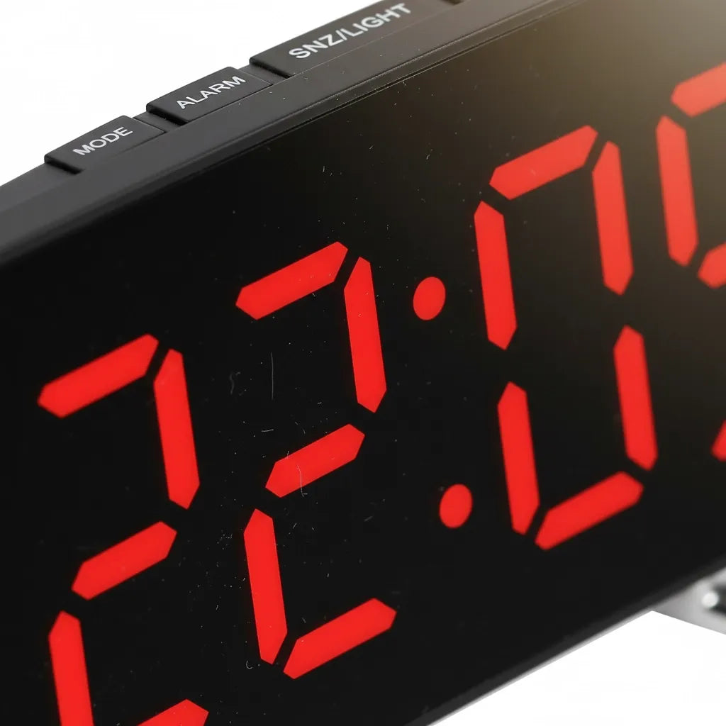 Horloge Digitale LED Courbée