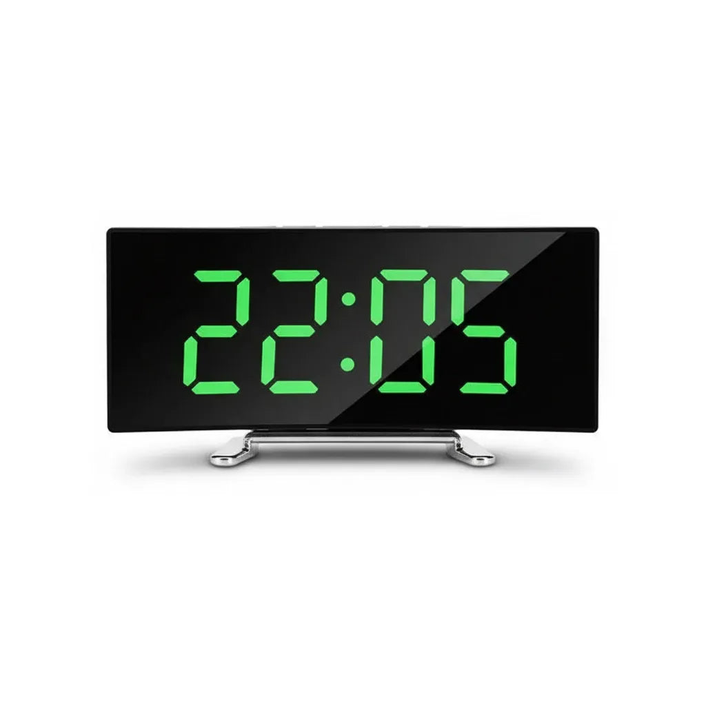 Horloge Digitale LED Courbée