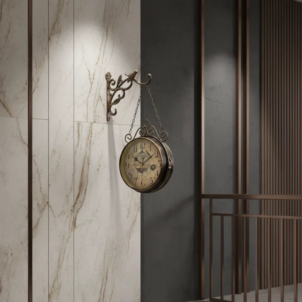 Horloge Double Face Ancienne