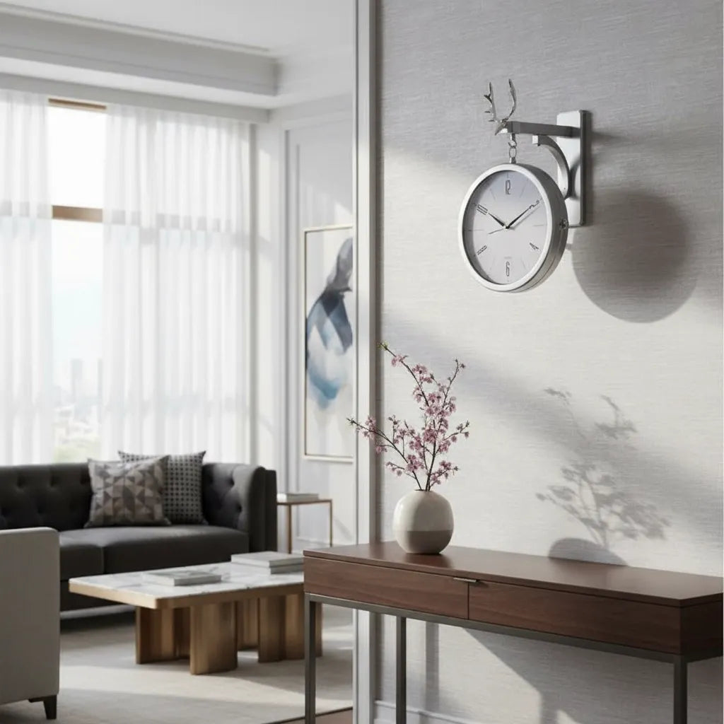 Horloge Double Face Moderne