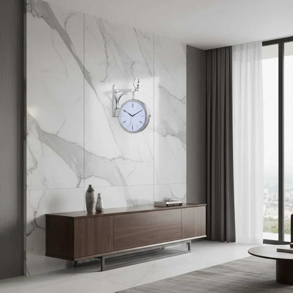 Horloge Double Face Moderne