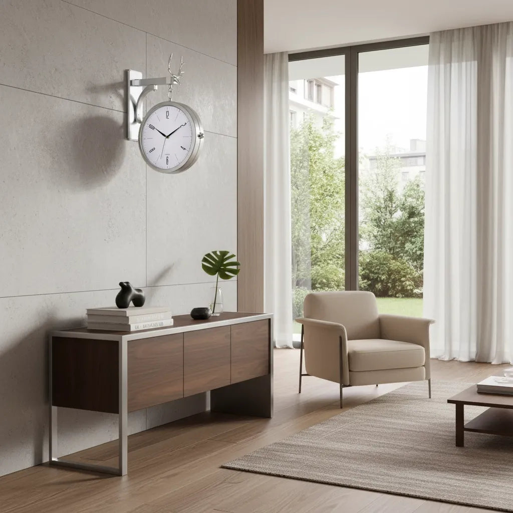 Horloge Double Face Moderne