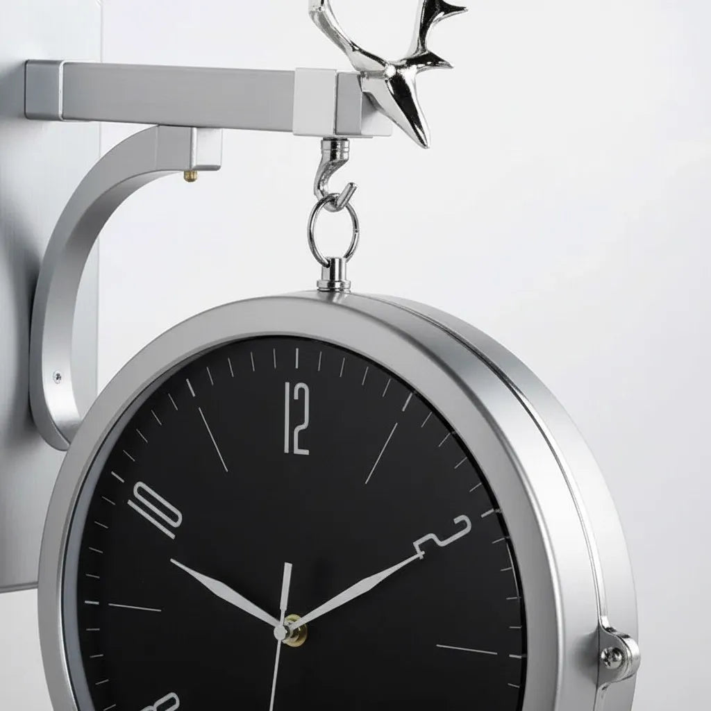 Horloge Double Face Moderne