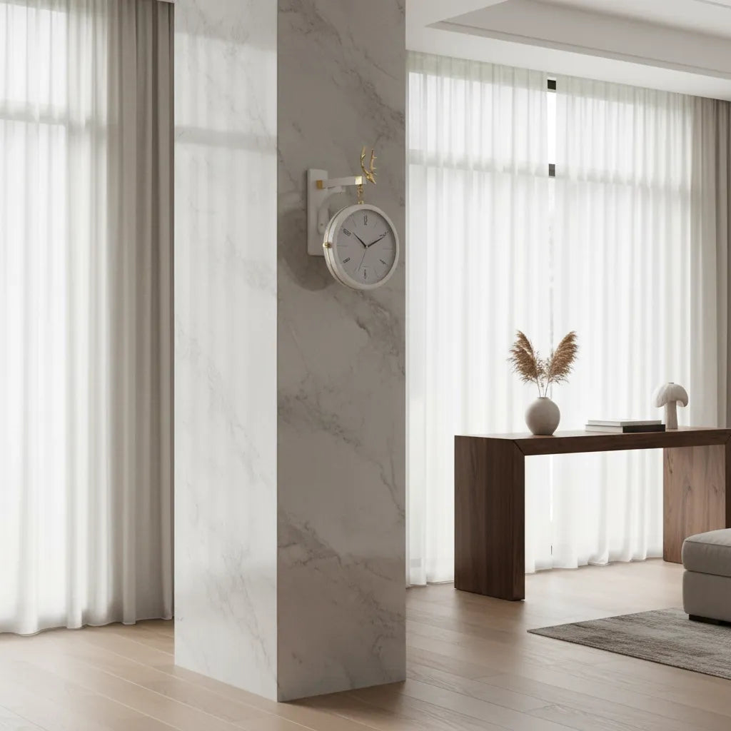 Horloge Double Face Moderne