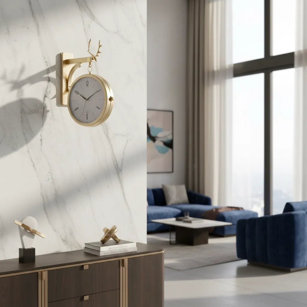 Horloge Double Face Moderne