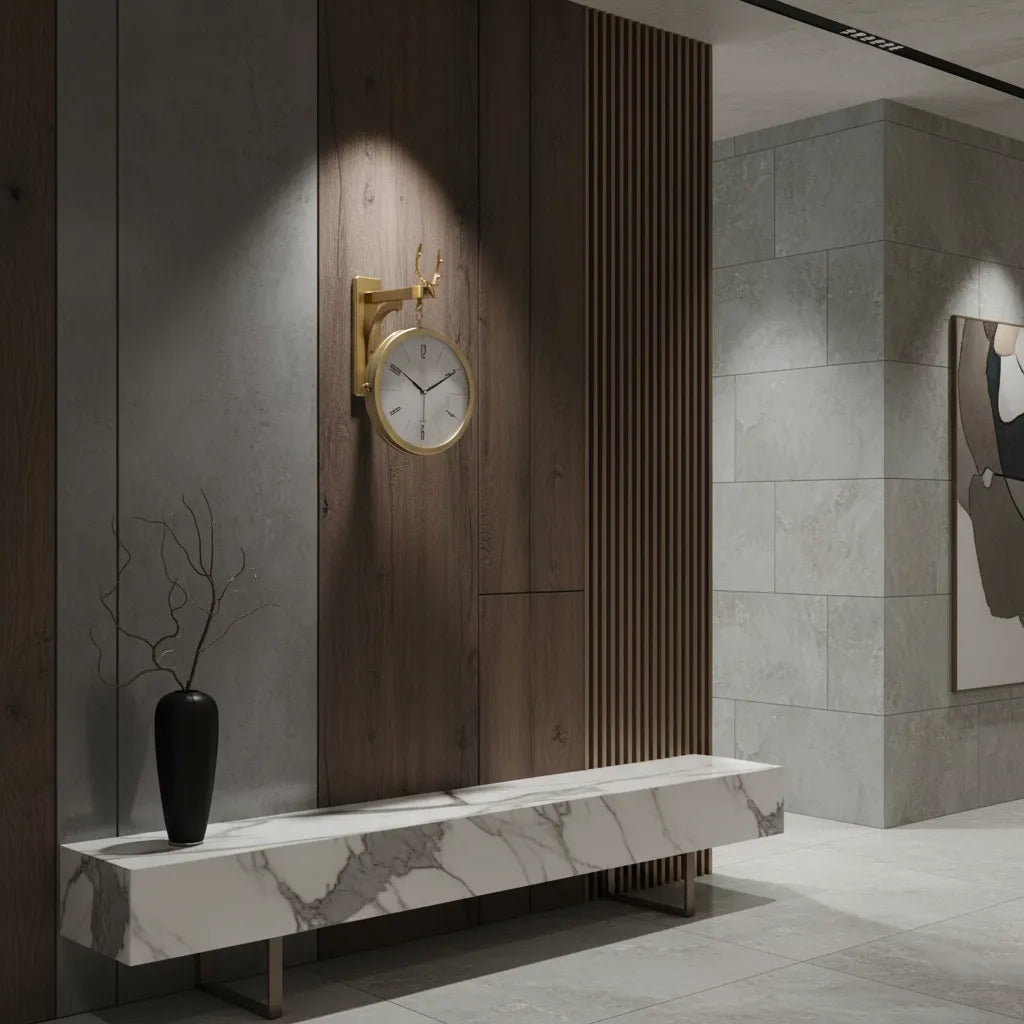 Horloge Double Face Moderne