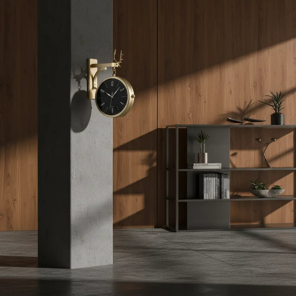 Horloge Double Face Moderne