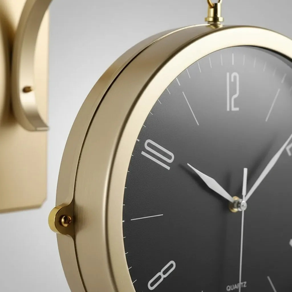 Horloge Double Face Moderne
