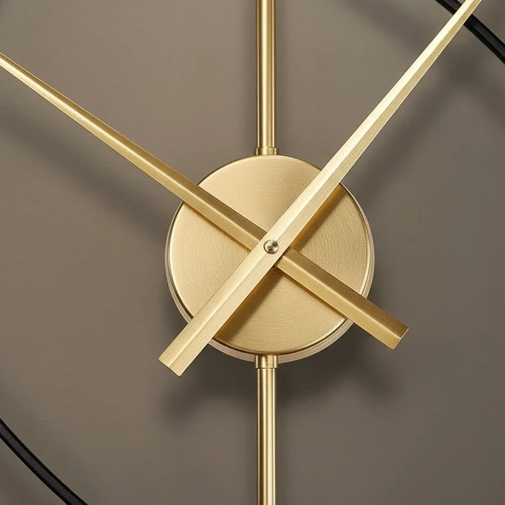 Horloge Murale Anneaux Luxe