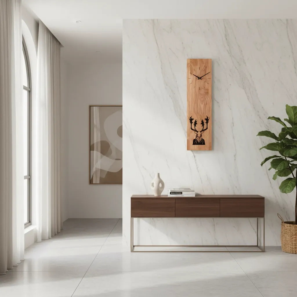 Horloge Murale Bambou