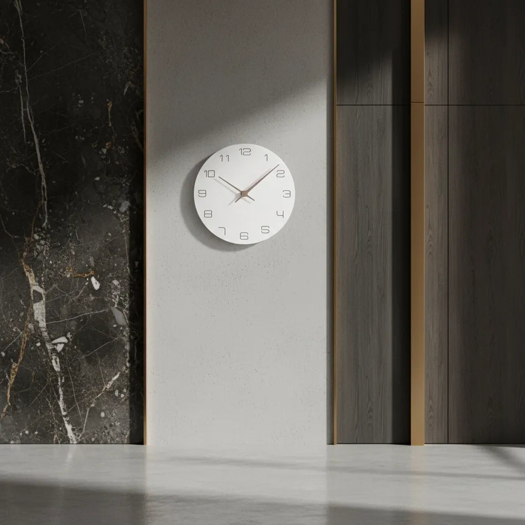Horloge Murale Bois Blanc