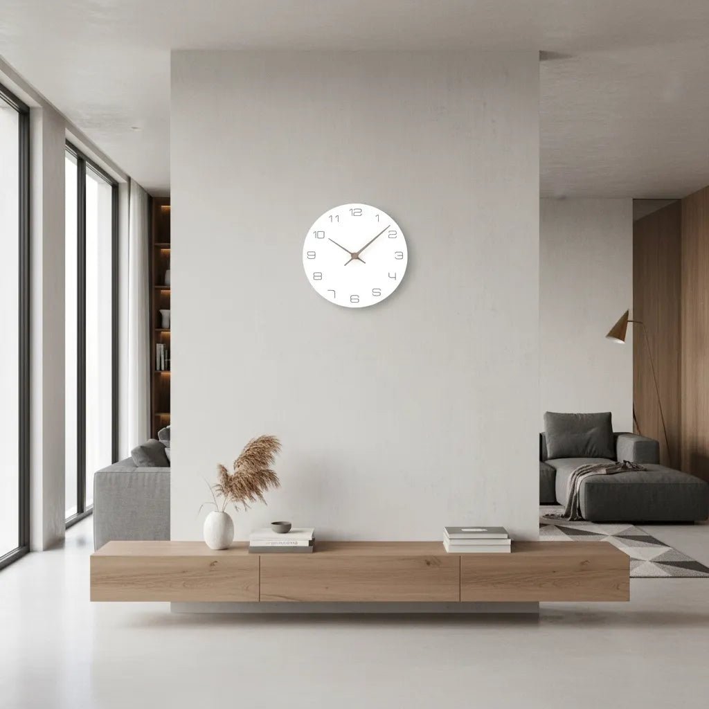 Horloge Murale Bois Blanc