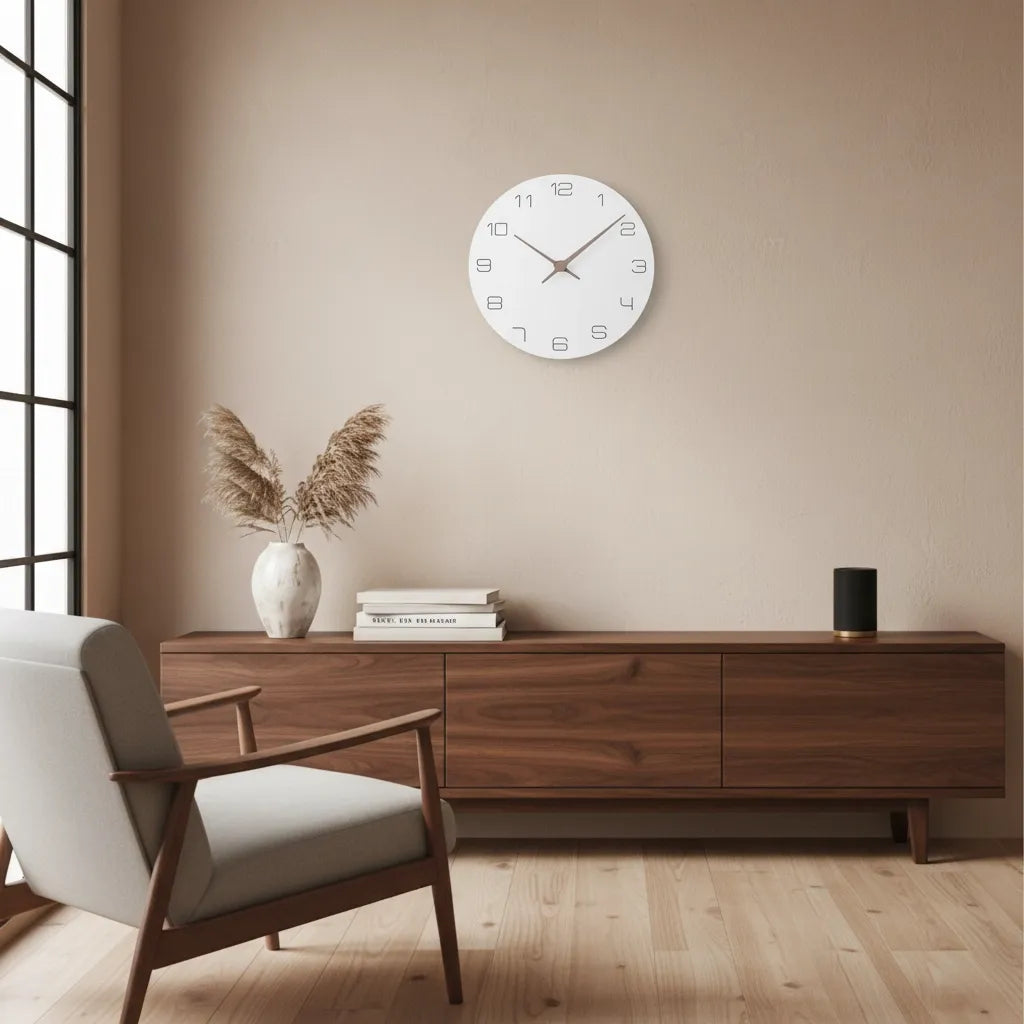 Horloge Murale Bois Blanc