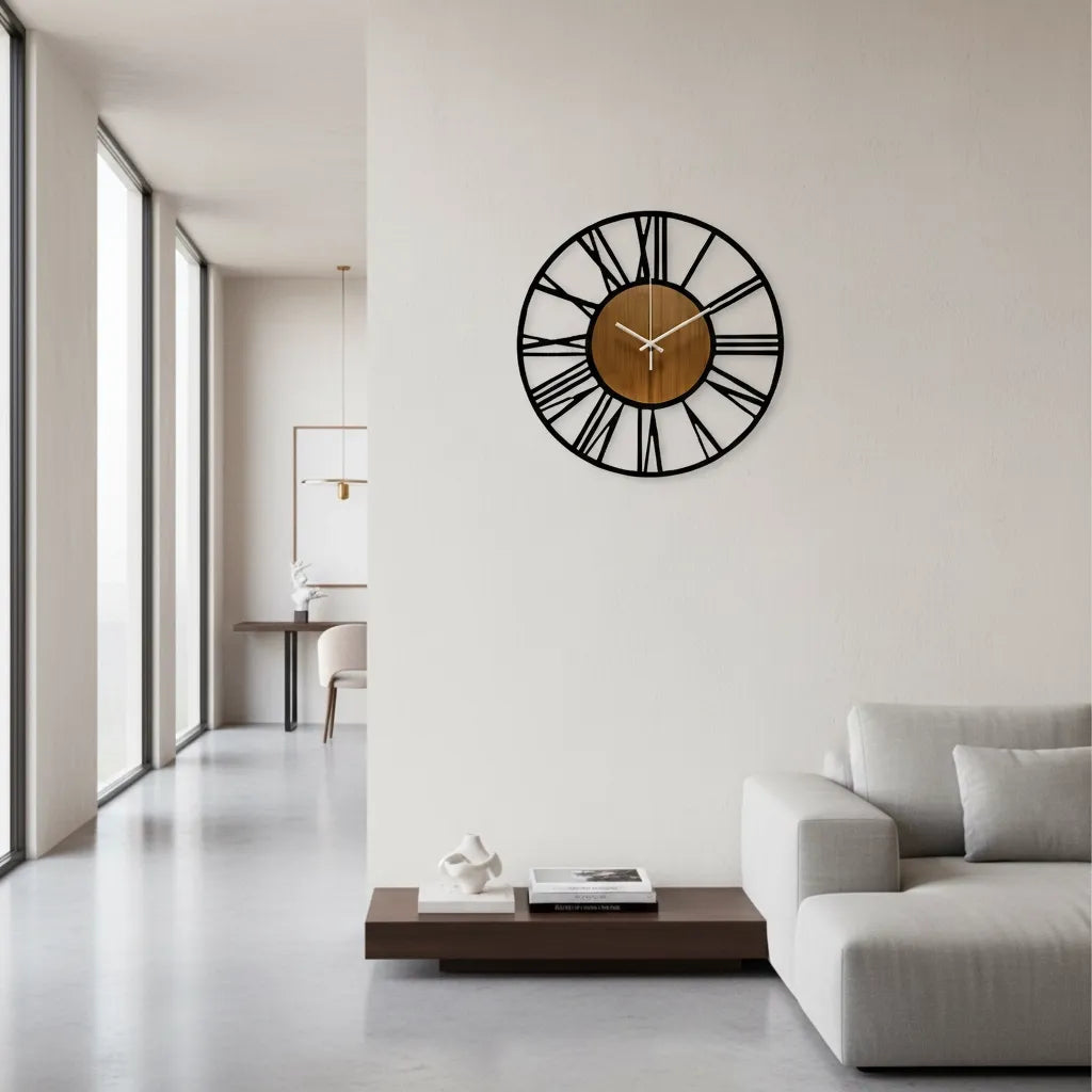 Horloge Murale Bois Scandinave