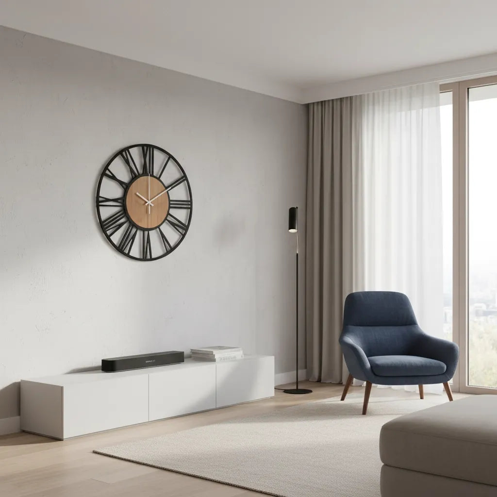 Horloge Murale Bois Scandinave