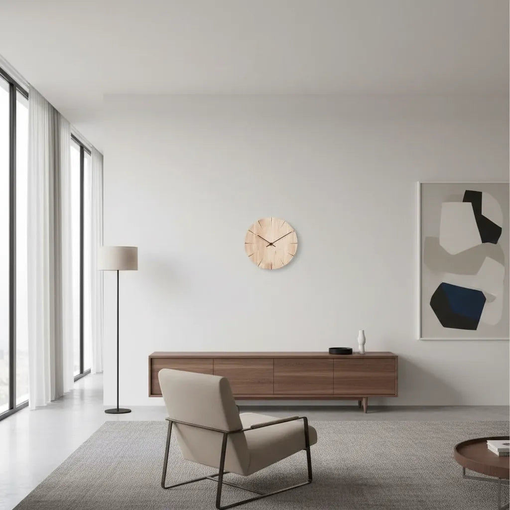Horloge Murale Bois Sculpté