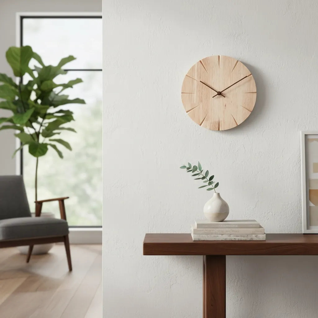 Horloge Murale Bois Sculpté