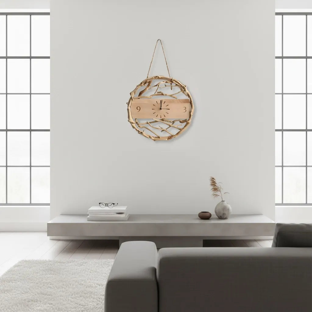 Horloge Murale Branches Naturelles