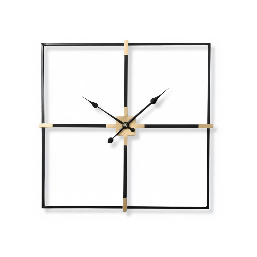 Horloge Murale Carrée Design Minimaliste